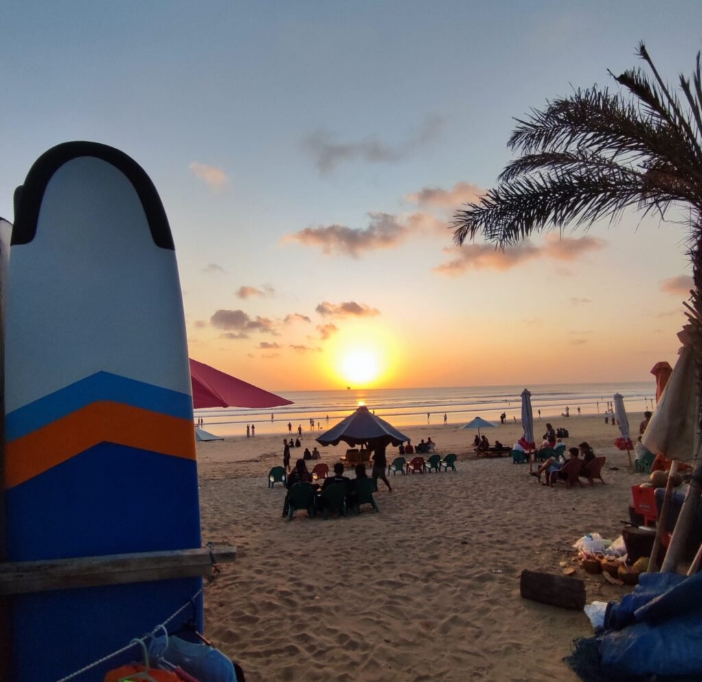 sunset in kuta bali surf gallery