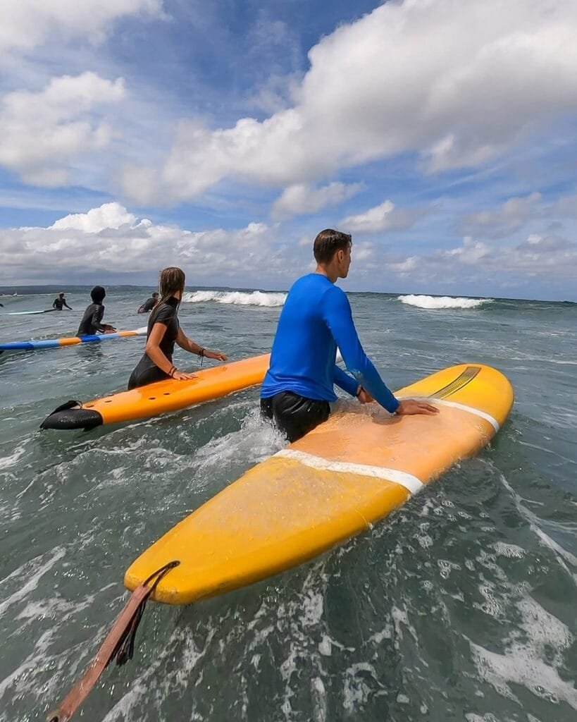 surf school in bali