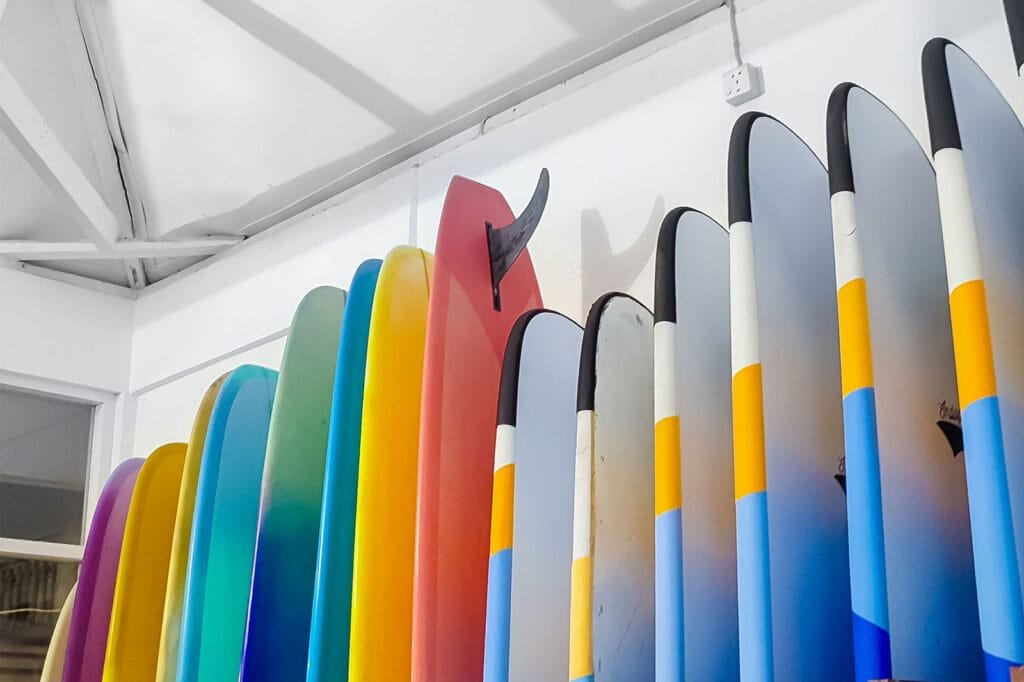 surf board rental in bali